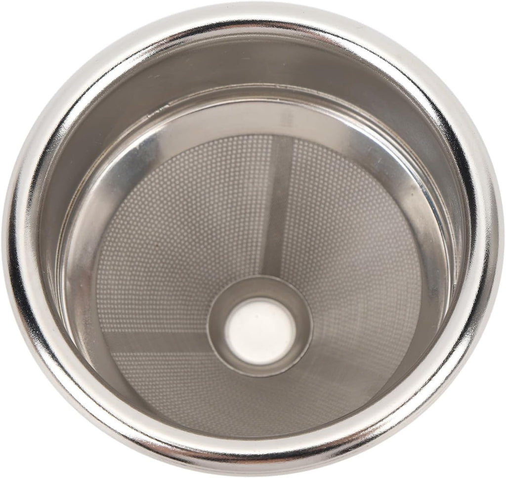 58mm High Extraction Filter Basket, Cone Shaped Precise Extraction Micro Sieve Filter Basket 304 Stainless Steel for Home, Coffee Shop Commercial Use