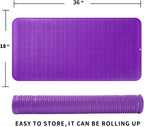 Silicone Dish Drying Mat for Multiple Usage,Easy clean,Eco-friendly,Heat-resistant Silicone Mat for Kitchen Counter or Sink,Refrigerator or Drawer Liner Purple 5XL 36inches x 18inches