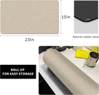 Golener Coffee Bar Mat,Under Coffee Maker Mat,23"x15"Coffee Tray Mat Under Coffee Machine,Rubber Coffee Maker Mat,Under Appliance Mats,Silicone Hot Mat for Coffee Machine,Dish Drying Mat, Marble Beige