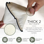 Whiffkitch Dishcloths & Cleaning Cloths - Drying, Durable, Absorbent Washcloths, Non-Scratch, Hygienic, Multi-Surface Cleaning, 6x7 Inches Solid Color, 6 Pack