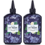 UV Resin 250g, DUDONGA Fast Curing Upgraded Crystal Clear Epoxy Resin Hard Type for Jewelry Making, Craft, DIY