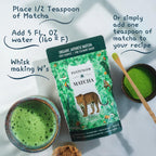 Organic Matcha Green Tea Powder | 3.5 OZ - 80 Servings | Latte & Smoothie Grade | Japanese - First Harvest - Stone Milled | By Pantenger