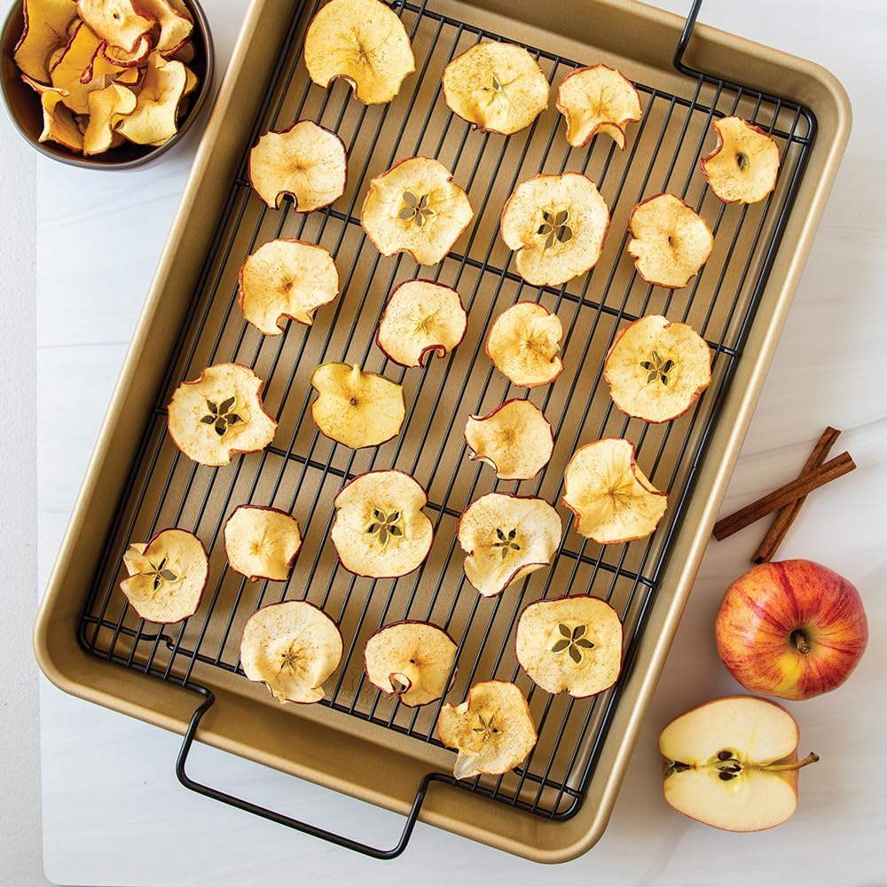 Nordic Ware Naturals Nonstick High-Sided Half Sheet Oven Crisp Baking Tray