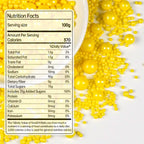 Yellow Pearl Sprinkles for Cake Decorating, Edible Candy Sugar Pearls, 150g/5.29oz Mix Size, Cake Decorations, Cupcake Topper, Ice cream, Cookie, Holiday, Easter, Valentine's Day, Christmas Supplies
