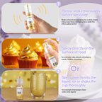 Edible Glitter Spray,Iridescent Gold & Iridescent Violet 2 Colors Food Grade Edible Glitter Set for Drink Cake Beverages,Cupcakes,Cake Pops and Cookies Decorating