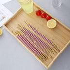 Stainless Steel Reusable Metal Straws,Extra Long Reusable Metal Straws,Metal Drinking Straws,Straight,Pink,5 Pieces.