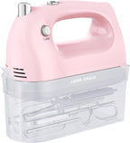 Lord Eagle Hand Mixer Electric 400W, 5 Speed handheld Mixer, 5 Stainless Steel Accessories for Baking Cake Egg Cream Food Beater, Turbo Boost/Self-Control Speed + Eject Button