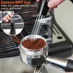 51mm Espresso Accessories Kit, Spring Loaded Calibrated Tamper, WDT Tool, Dosing Funnel, Fits Espresso Coffee Machines and 51 mm Portafilters, Barista Tools
