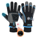 HANDLANDY Waterproof Insulated Work Gloves, 3M Thinsulate Thermal Winter Gloves for Men Women Touch Screen, Warm Ski Snowboard Cold Weather Gloves (2XL, Blue)