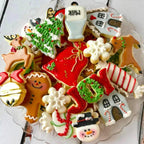 Christmas Cookie Cutters Set 8Pcs, Stainless Steel Fondant Cutter Sturdy Metal Biscuit Doubt Cutter, Cute Shapes Santa Claus Christmas Cane Tree Elk Snowflakes Snowman