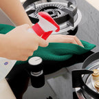 Homaxy 100% Cotton Waffle Weave Kitchen Dish Towels, Ultra Soft Absorbent Quick Drying Cleaning Towel, 13 x 28 Inches, 4-Pack, Dark Green