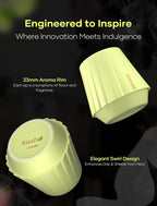 Cocinare KissCup Ceramic Espresso Cup – 2.2oz Demitasse Cup for Espresso, Pour-over coffee & Tea, Lime Green, Ceramic Collection