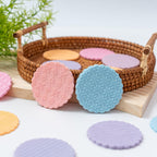 KALAIEN 3 Pack Cookie Embosser Set, Fondant Impression Mats Acrylic Embosser for Fondant Stamps, Texture Sheets for Polymer Clay, Chocolate, Cupcake Topper, Fondant Molds-Style 3