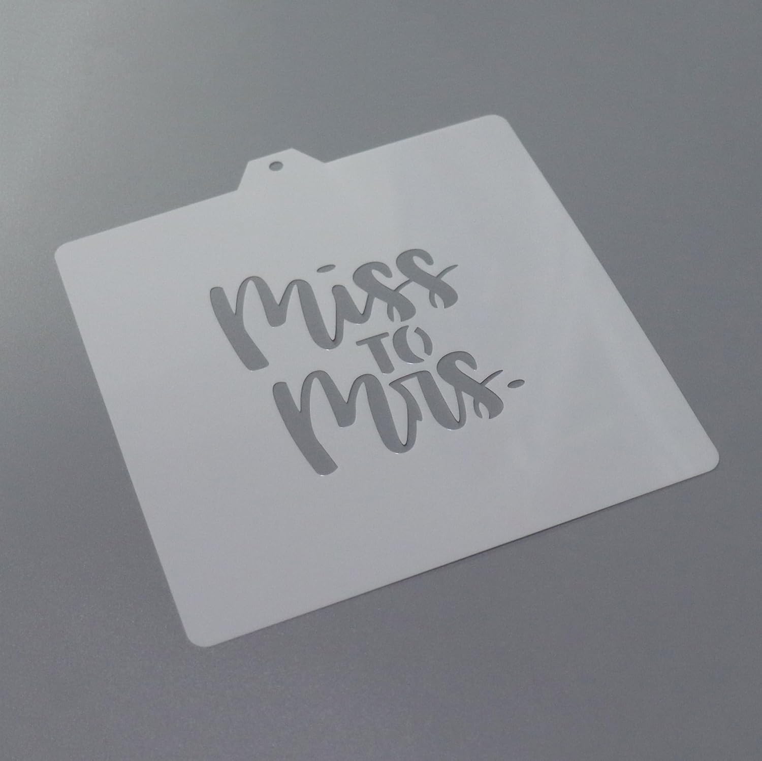 Wedding Cookie Cutter and Stencil Set Bundle Miss to Mrs Bachelorette Wedding Bridal Plaque Cookie Cutter or Stencil (Miss to Mrs)