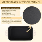 9x5 Enameled Cast Iron Loaf Pan with Lid - 2 in 1 Bread Pan for Baking Homemade Sourdough