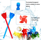 16 Pcs Epoxy Resin Mixer Paddles, Reusable Plastic Mixing Paddle Paint Stirrer for Drill, Multipurpose Helix Drill Mixer Attachment for Mixing Epoxy Resin Paint Silicone Molds, Works with Most Drills