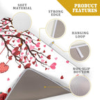 Giwawa Happy Valentines Day Dish Drying Mat for Kitchen Countertop, Red Love Hearts Rose Flowers Dish Drainer Mats, Romantic Absorbent Dish Drying Pad Wedding Decor, 18"x24", Large