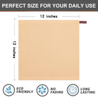 Kitinjoy 100% Cotton Kitchen Dish Cloths (12 X 12 Inches, Apricot),6 Pack Waffle Weave Ultra Soft Absorbent Dish Towels for Drying Dishes Quick Drying Kitchen Towels Dish Rags