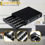 Rice rat Nespresso Pod Holder Pod Drawer Cabinet Pod Storage Rack For Counter,13'' Wide by 16.5'' Deep by 3.5'' High (50 Pods)