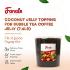 Fanale Coconut Jelly Topping nata de coco for Boba Tea | Ice Cream | Yogurt | Smoothie | Milk Tea | Desserts (Coffee, 7.26 lb) JEL011