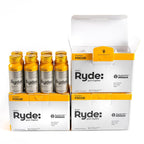 Ryde: Focus Shot | Orange Flavor | L-Theanine & Ginseng | Green Tea Caffeine | Vitamins B2 & B7 | 0 Calories, 0 Sugar | 2 FL OZ Shots | Supports Focus* (24 Pack)