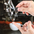 Espresso Needle Distributor,6 Needles 0.3mm Espresso Coffee Stirrer,Coffee Stirring Tool,Professional Barista Espresso Distribution Tool,Natural Wood Handle,Espresso Machine Accessories,Brown