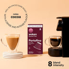 WOKEN COFFEE Compostable Nespresso Pods - Portofino Medium Roast Italian Espresso Coffee Capsules Compatible With Nespresso Coffee Machine (40 Pod Count, 4 Boxes)