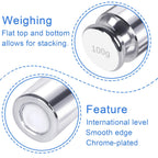 QP Calibration Weights, 100 Gram OIML Class M1 High Precision Scale Weights, Stainless Steel Gram Weights, Chrome Finish, Scale Calibration Weights for Digital Scale, Kitchen Scale, Pocket Scale