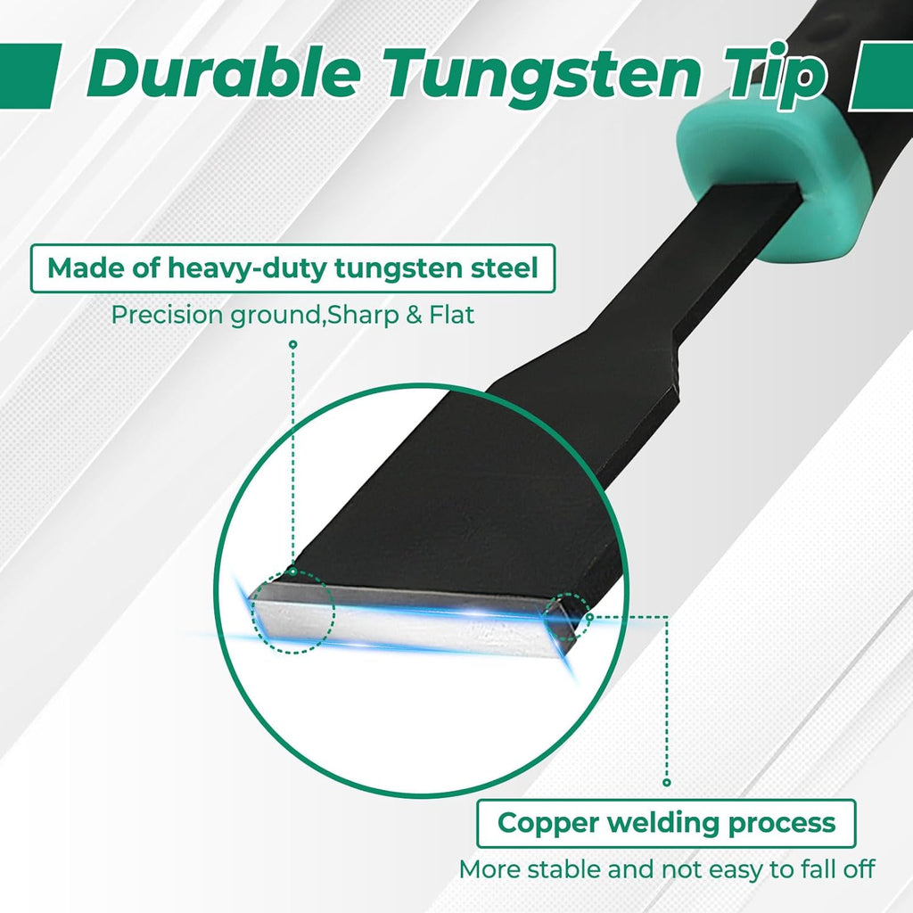 5/8-inch Carbide Scraper,Super Gasket Scraper with Durable Tungsten Tip for Remove Gaskets, Carbon and More from Varied Surfaces