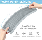 EG-SIPRO Kitchen Sink Organizer Tray,Sponge Holder for Kitchen Sink Bathroom Counter Tray Sponge Caddy Silicone Soap Holder for Soap dispenser, Bottle, Dishwashing Accessories(2-pack)