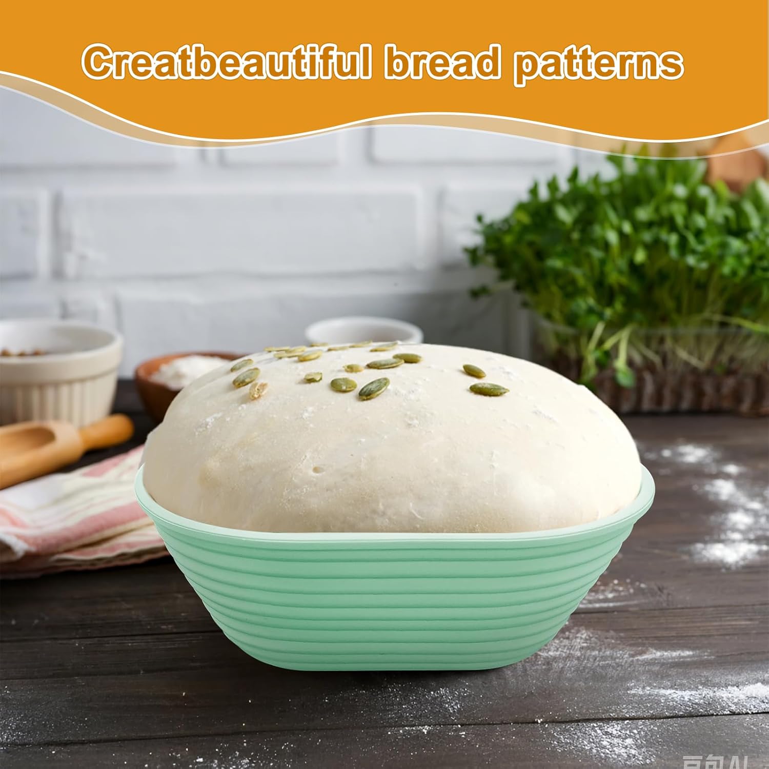 Silicone Banneton, Sourdough Bread Baskets (Set of 5, 6.5 Inch), Mini Oval Proofing Bowls, Bread Making Baking Supplies, Banneton proofing basket for Sourdough Baking