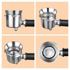 Stainless Steel Espresso Dosing Funnel Compatible with 51mm Portafilter