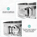 10-inch Stainless Steel Springform Pan with Silicone Protector, Removable Bottom, Parchment Paper, Decorating Kit Piping Bags and Tips- Great for Birthday Parties