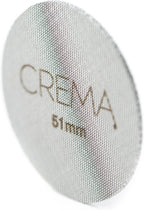 Crema Coffee Products 51mm Puck Screen for Barista Models | 1.7mm Thick 316L Steel Filter | Balanced Water Flow for Improved Extraction | Prevent Channeling & Reduce Maintenance |Durable,Easy to Clean
