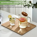 Wooden Trays for Eating, Decorative Serving Trays for Party, Great for Tea Tray, Bar Tray, Breakfast Tray - 11 x 14 Inch