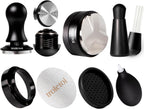 7 PCS 51mm Espresso Accessories Kit: Espresso Tamper, Coffee Distributor, Puck Screen, Dosing Funnel and WDT Tool Espresso Machine Accessories, Gifts for Coffee Lovers