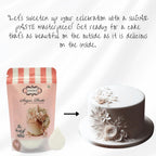 Confect White Fondant for Cake Decorating | Chef’s Choice Fondant Icing for Christmas Cakes, Cupcakes, Cookies & Baking – Smooth, Easy to Roll & Mold – Vanilla Flavor | Vegan, Gluten-Free, Nut-Free, Palm Oil-Free – 8.8 Oz