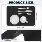 uxcell Silicone Mats for Kitchen Counter, 23.6" x 15.7" Non-Slip Countertop Protector Mat Heat Resistant Coffee Mat Waterproof Table Placemat, Black