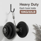 20-Pack Wall Hooks for Hanging Towel/Coat - 22LB Screw in Metal Hanger Wall Mount, for Outdoor, Closet, Door, Bathrooms, for Backpack, Robe, Black