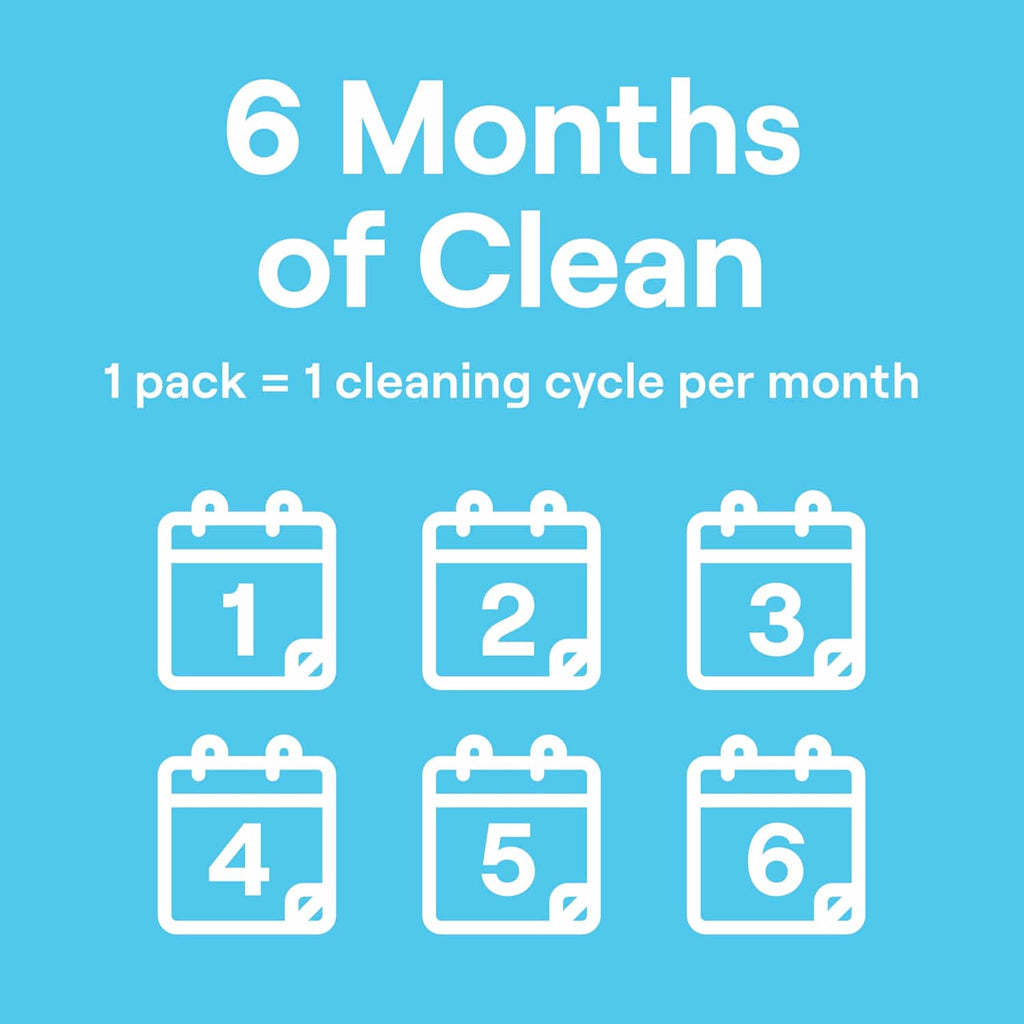 Seventh Generation Dishwasher Cleaning Packs 6 Count Free & Clear Removes odor-causing residue Powered by oxy power