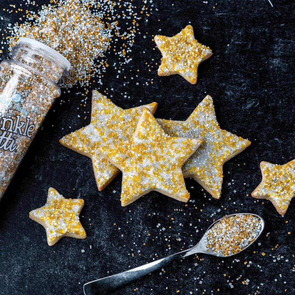 Sweets Indeed Sprinkles, Edible Sprinkle Sugar Mix, Perfect for Cake Decorations, Baking, Ice Cream, Cookies, Cupcake Topper, 5 ounces (Glitz)