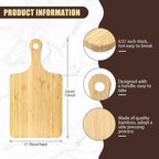 Lounsweer 6 Pcs Thicken Cutting Board Bulk Wood Board for Chopping Serving Charcuterie Material for Laser Engraving Mother' Day Wedding Housewarming Gift