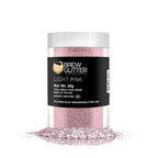 Light Pink BREW GLITTER Edible Glitter For Drinks, Cocktails, Beer, Garnish Glitter & Beverages | KOSHER & HALAL Certified | 100% Edible & Food Grade | Vegan, Gluten, Nut Free (25g, Light Pink)