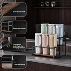 Water Bottle Organizer for Full Stanley and Others' Large Tumbler Organization, Pantry Kitchen Organizers and Storage for Cup Accessories, Water Bottle Holder Wine Rack - 2 Tier Hold 6