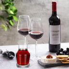 12 Pack Single Serving Wine Carafe Glass Small Mini Carafe Individual Wine Refill Decanter for Dinner Parties Tastings Bars Restaurants (7.7 oz)