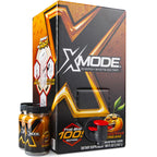 XMODE Energy Shots on Tap (Tangerine Scream Flavor) – 100 Serving Dispenser with Refillable Bottles for On-Demand Energy at 150mg Caffeine Per Oz