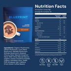 Blueprint by Bryan Johnson Super Shroom Coffee – Mushroom Coffee with Lion’s Mane, Reishi & GABA – 70mg Caffeine – Focus & Energy Coffee – Adaptogenic Coffee Alternative – 30 Servings