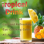 Tropical Drink Mango Pineapple Turmeric Honey Natural Refresher with Marigold Extract 12oz Great for Loaded Tea Bubble Tea