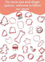 3Pcs Fluted Round Cookie Cutters - 2" & 2.6" & 3", Heavy Duty Food-Grade Stainless Steel, Mini Biscuit Cutter, Unique Design with Protective Red Top PVC