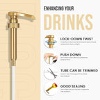 Jimoco® Syrup Pump Dispenser + Torani® Sugar Free French Vanilla Syrup, 25.4 oz - Coffee Syrup Pump & Flavoring Bundle